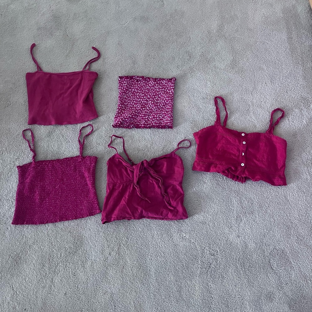 5 cute cropped red tank tops
